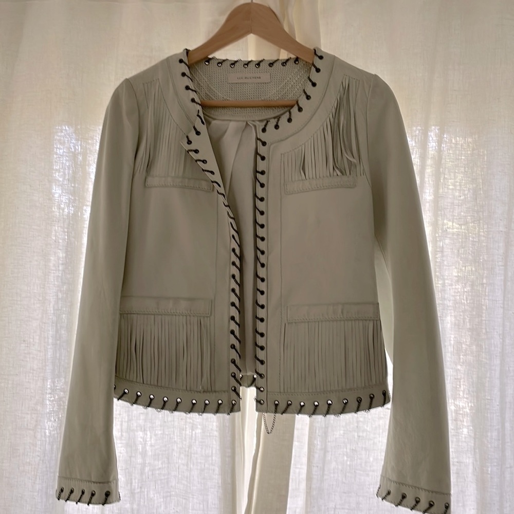 Cool designer leather jacket Luc Duchene